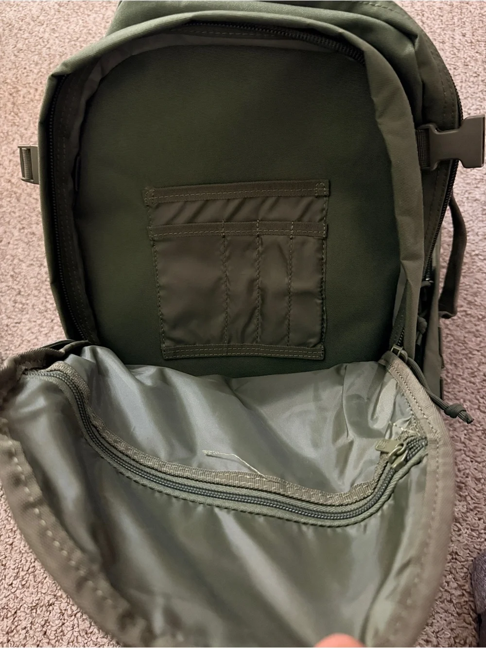 Durable MOLLE Tactical Backpack for Men - Olive Green